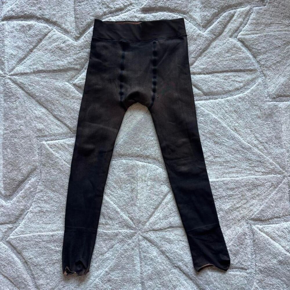 Women's Caramel Brown Fleece-lined Tights